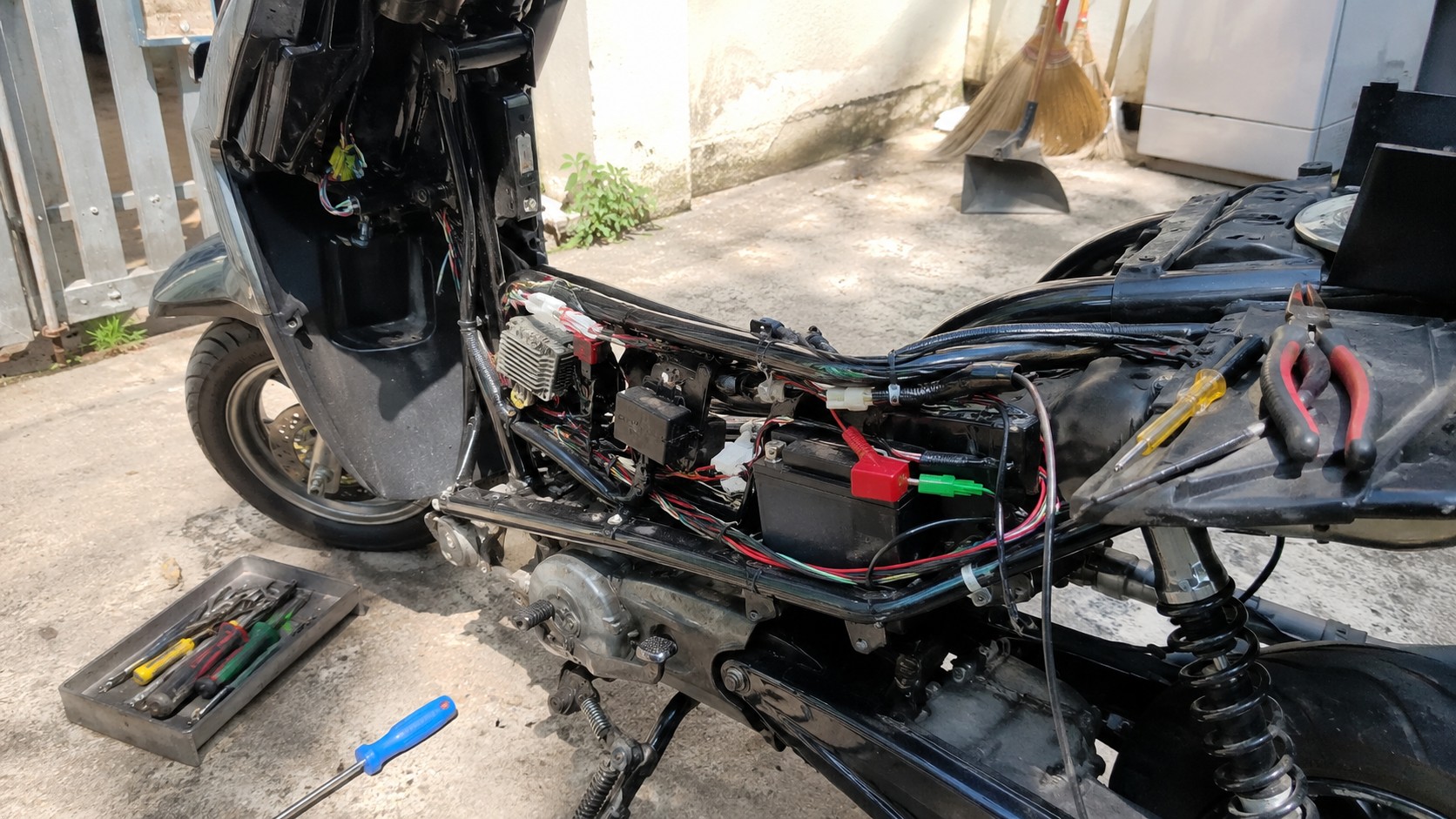 piece 50cc faisceau electrique scooter demonte cablage connecteurs choix origine adaptable occasion